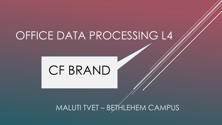 office data processing l4