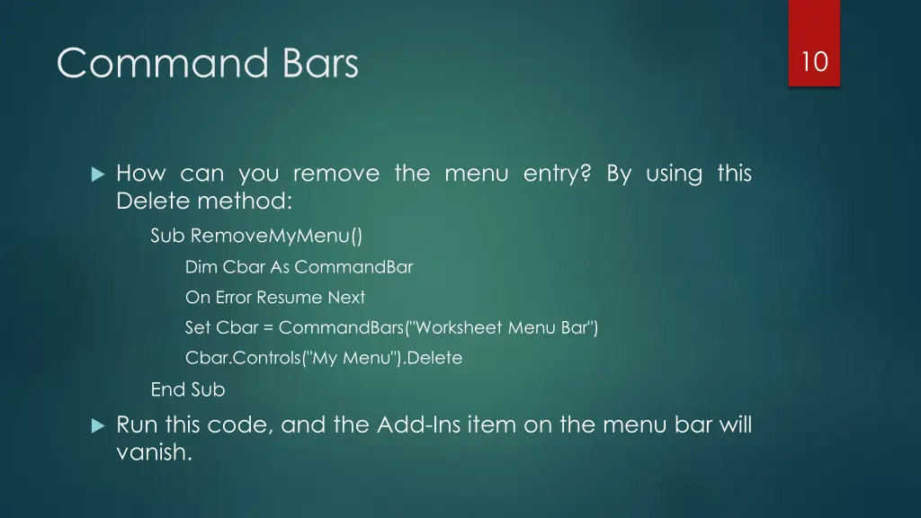 command bars 6