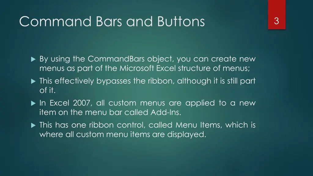 command bars and buttons 1