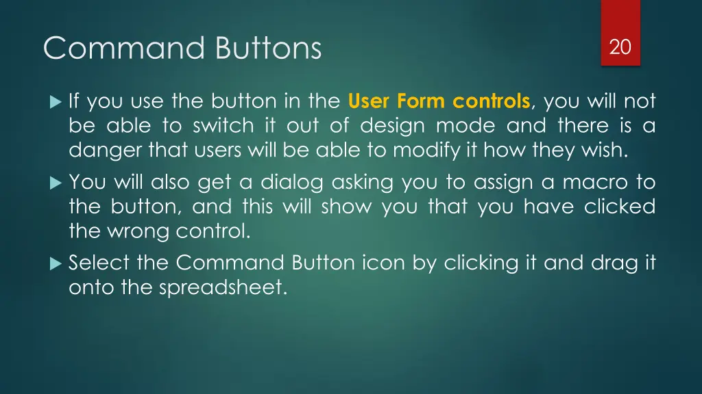 command buttons 1