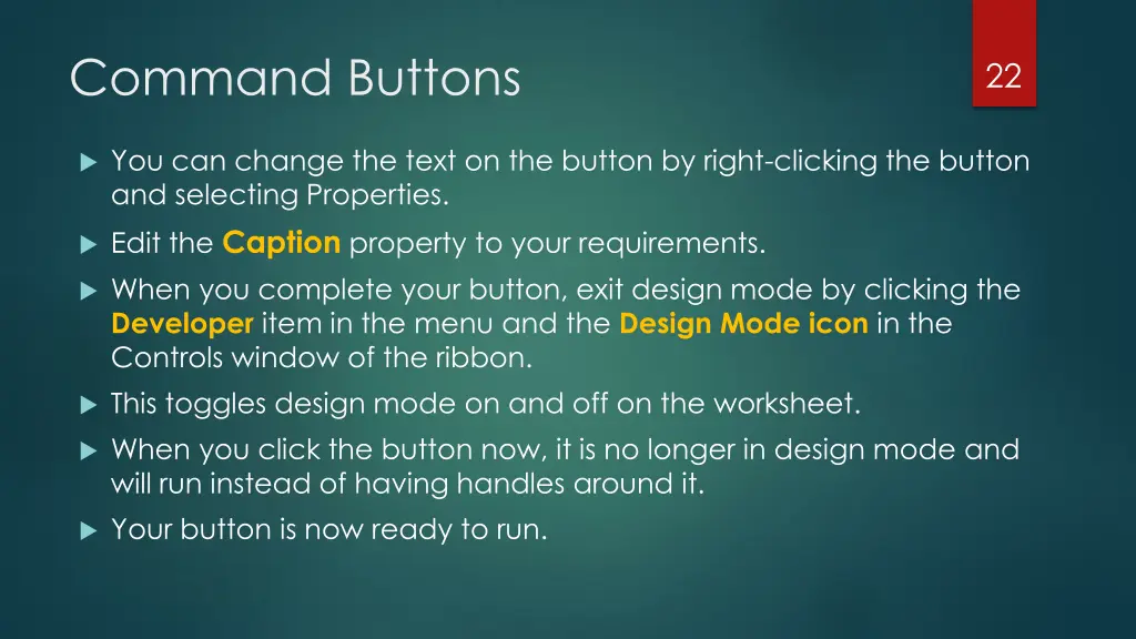 command buttons 3