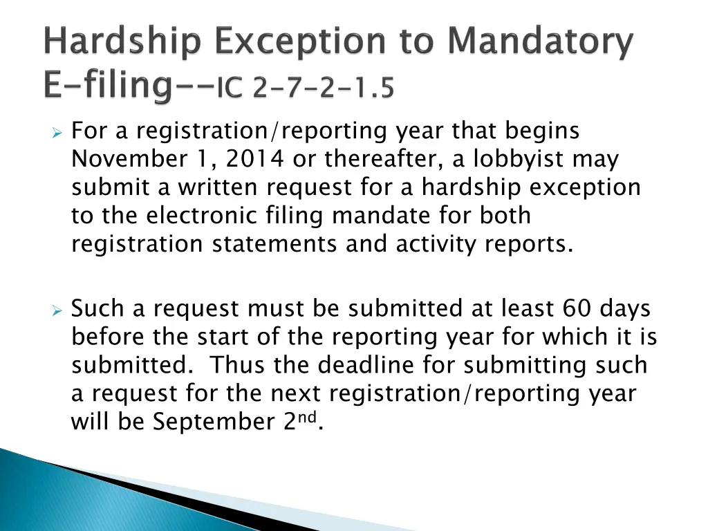 for a registration reporting year that begins