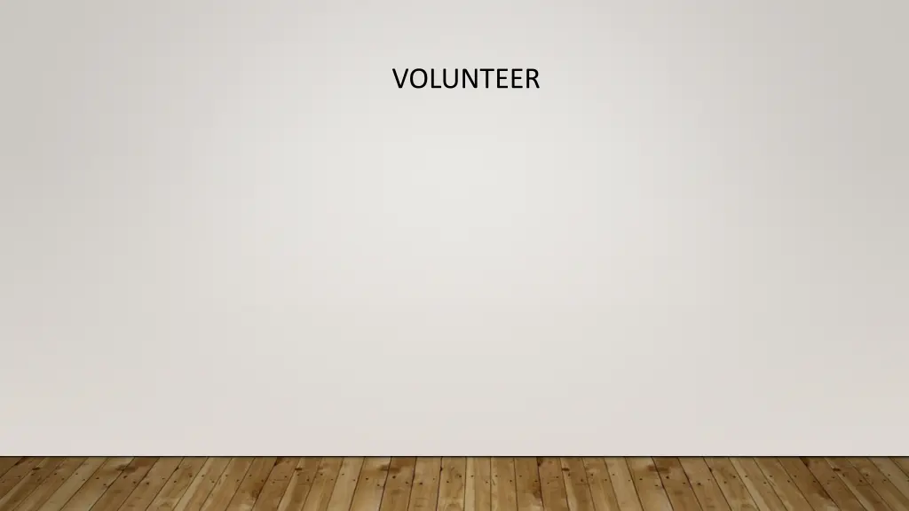 volunteer