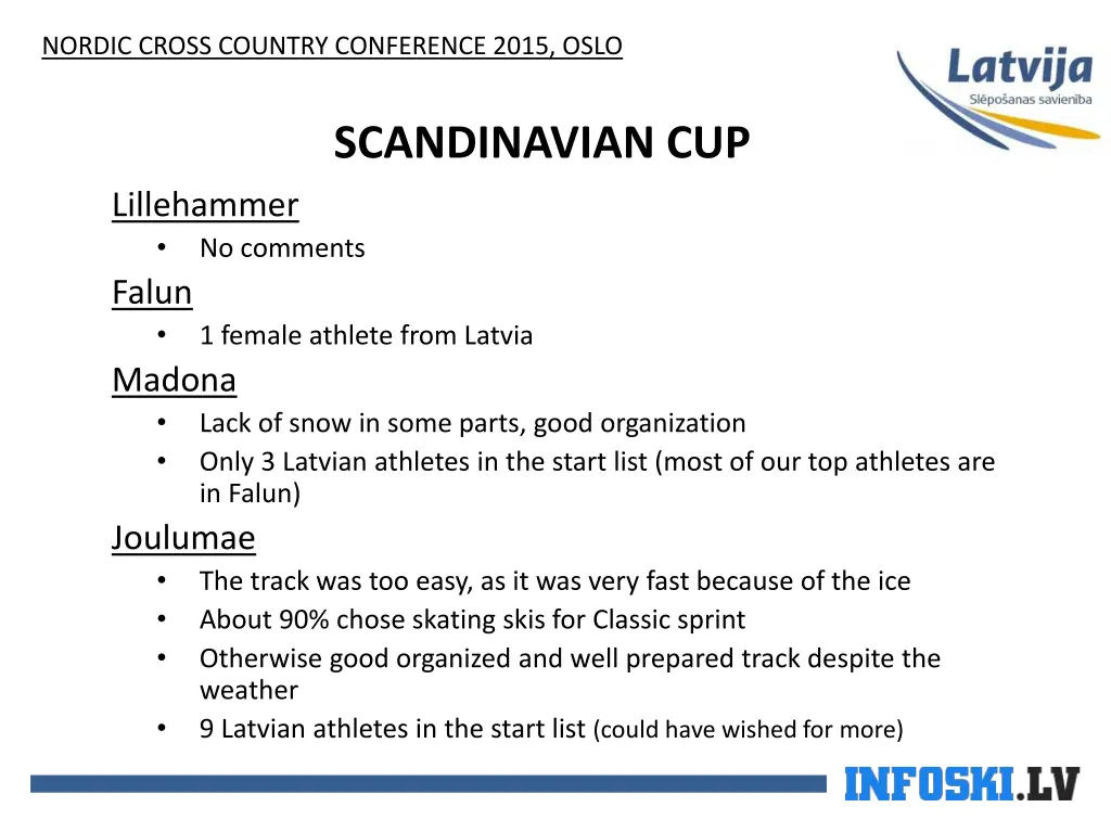 nordic cross country conference 2015 oslo 1