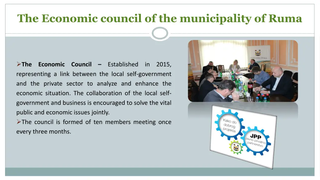 the economic council of the municipality of ruma