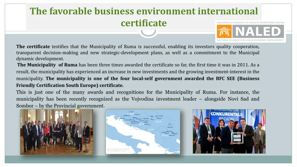 the favorable business environment international