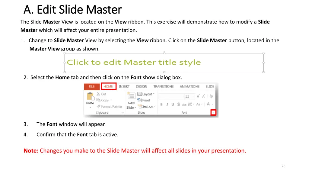 a edit slide master a edit slide master the slide