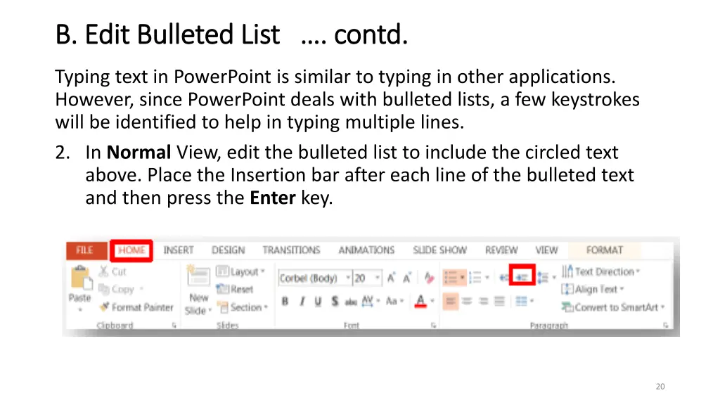 b edit bulleted list contd b edit bulleted list