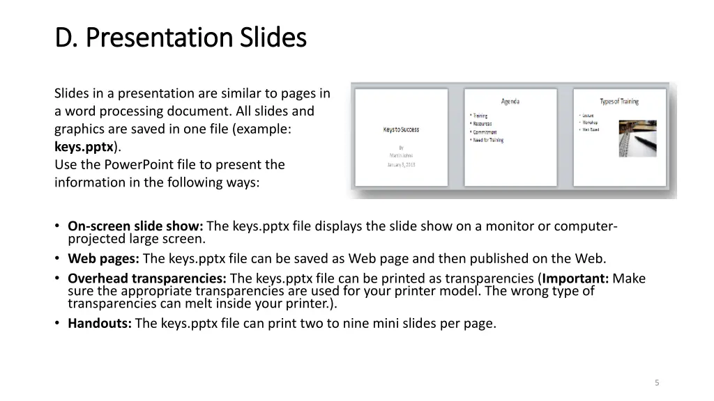 d d presentation slides presentation slides