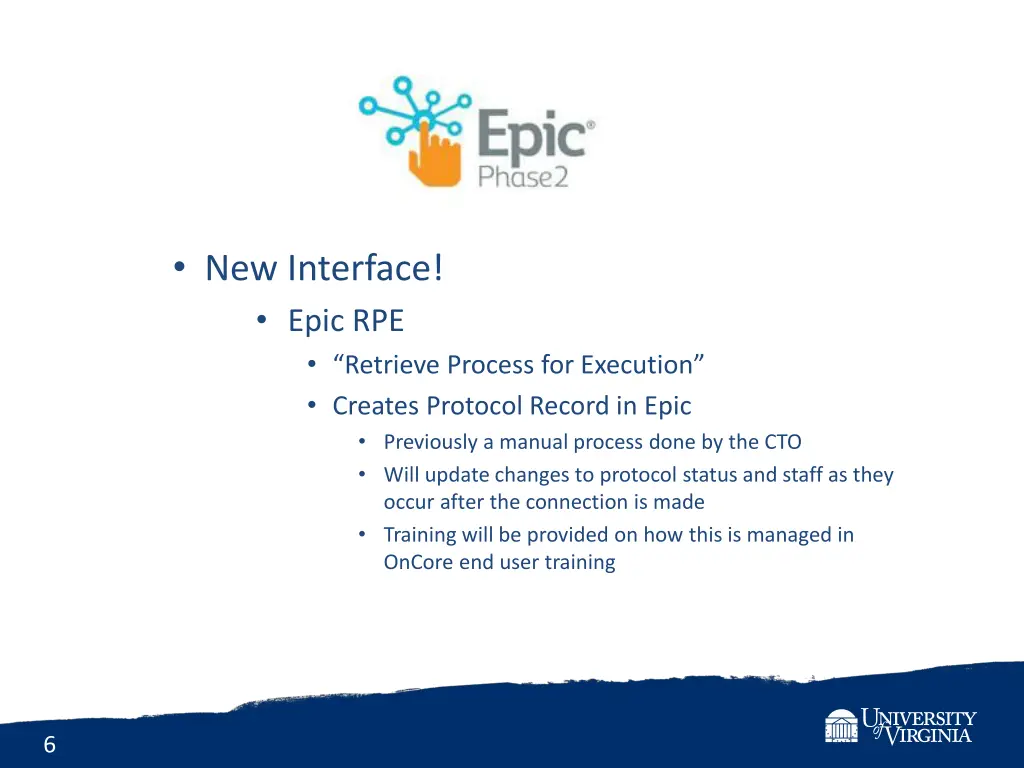 new interface epic rpe retrieve process