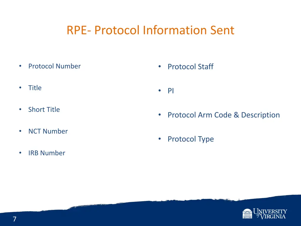 rpe protocol information sent