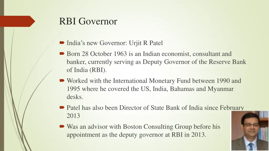 rbi governor