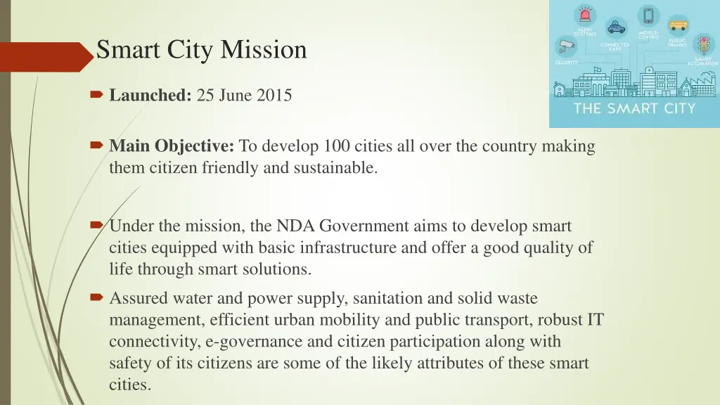 smart city mission