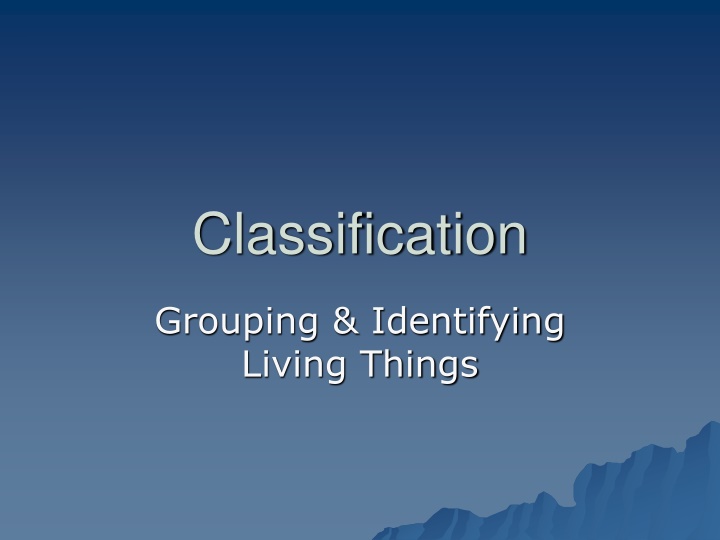 classification