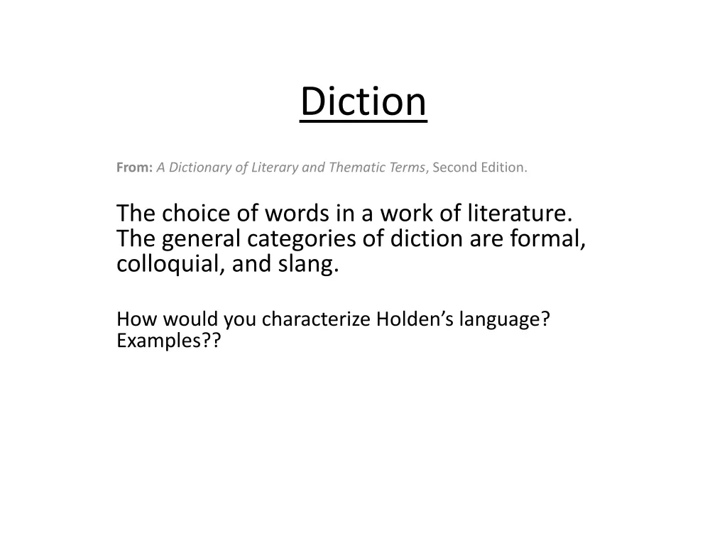 diction