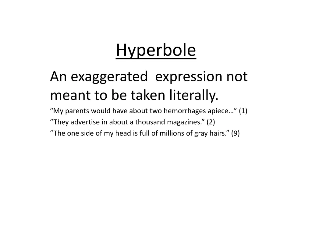 hyperbole