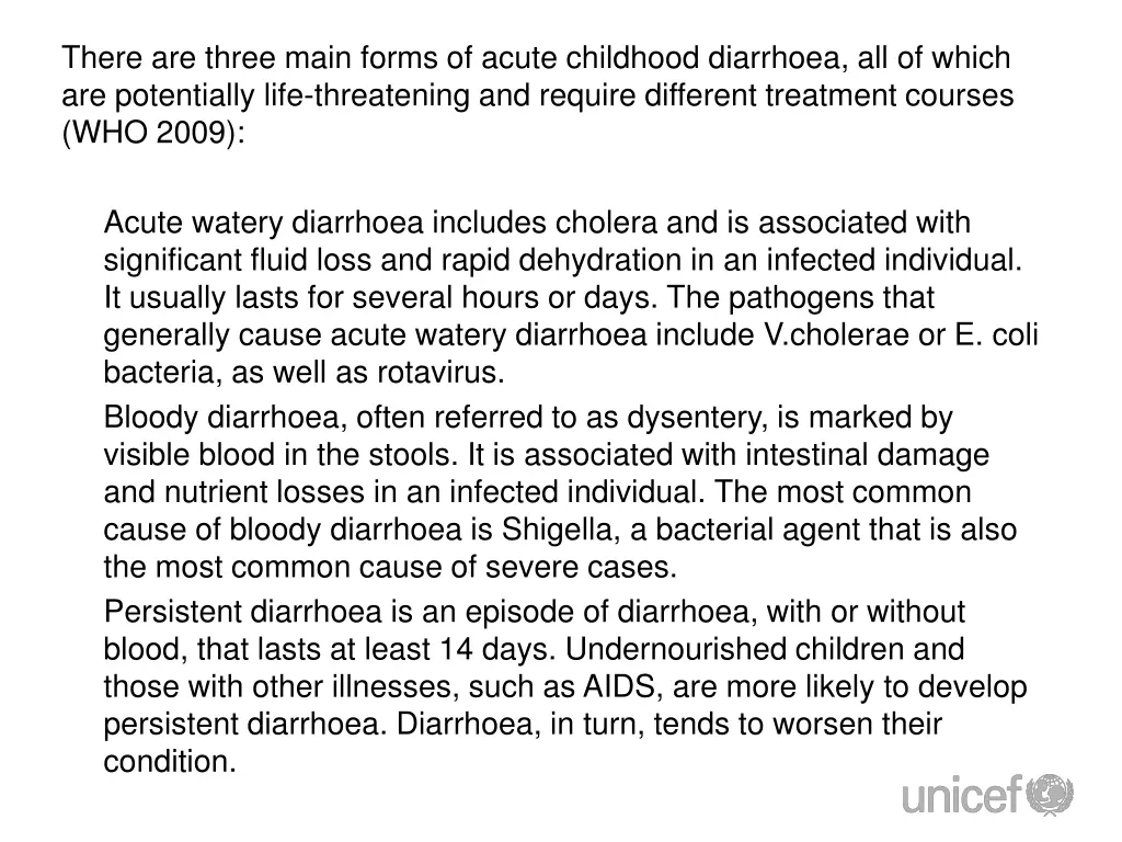 there are three main forms of acute childhood