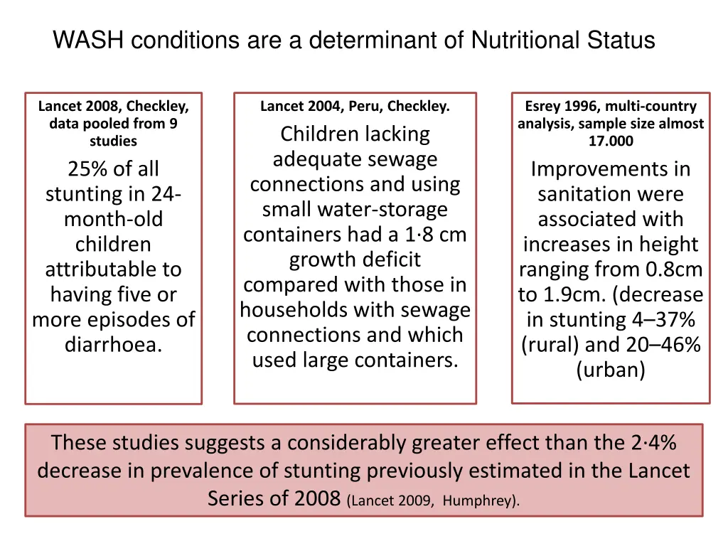 wash conditions are a determinant of nutritional