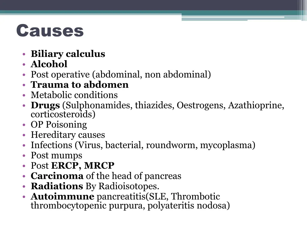 causes