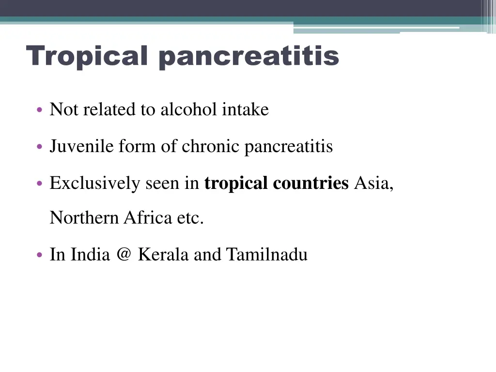 tropical pancreatitis