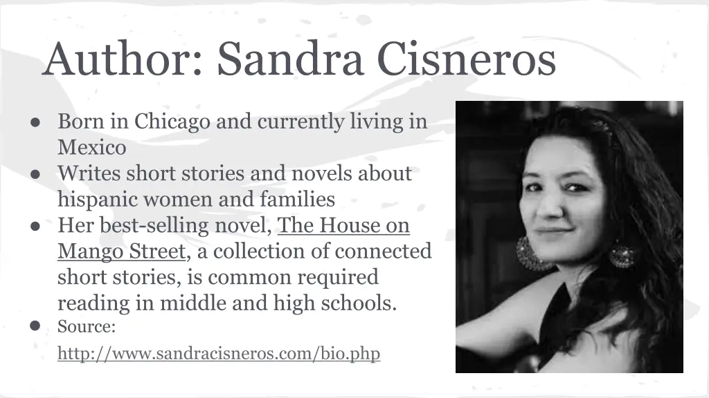 author sandra cisneros