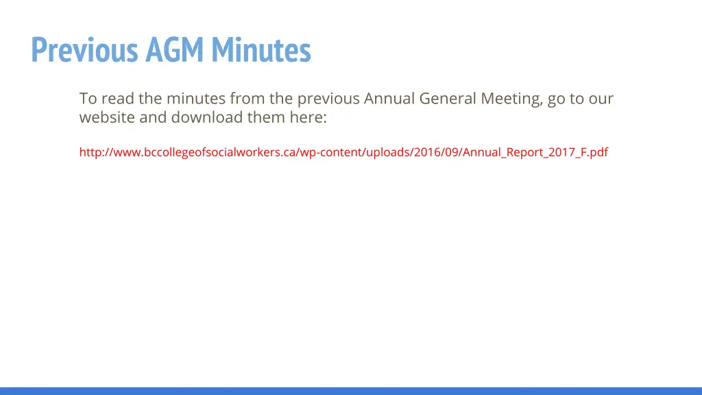 previous agm minutes