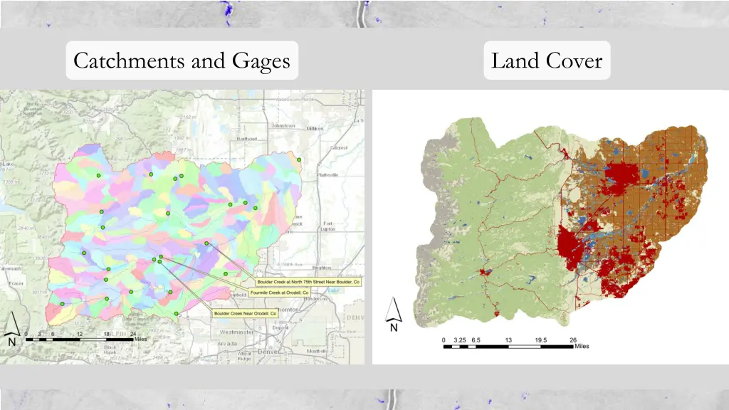 catchments and gages