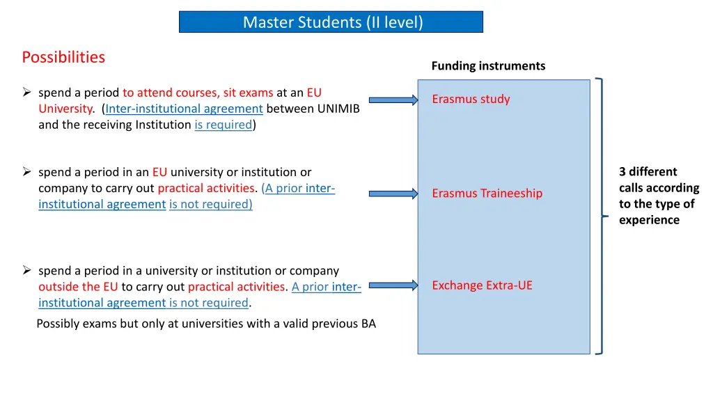 master students ii level