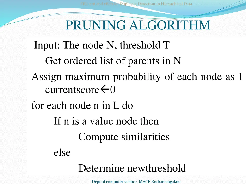 efficient and effective duplicate detection 13