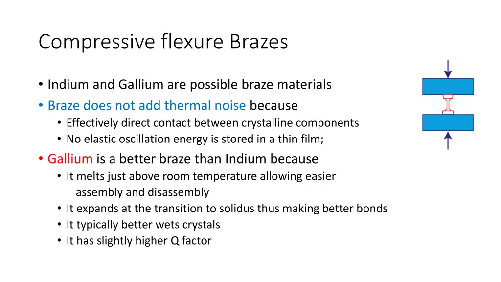 compressive flexure brazes