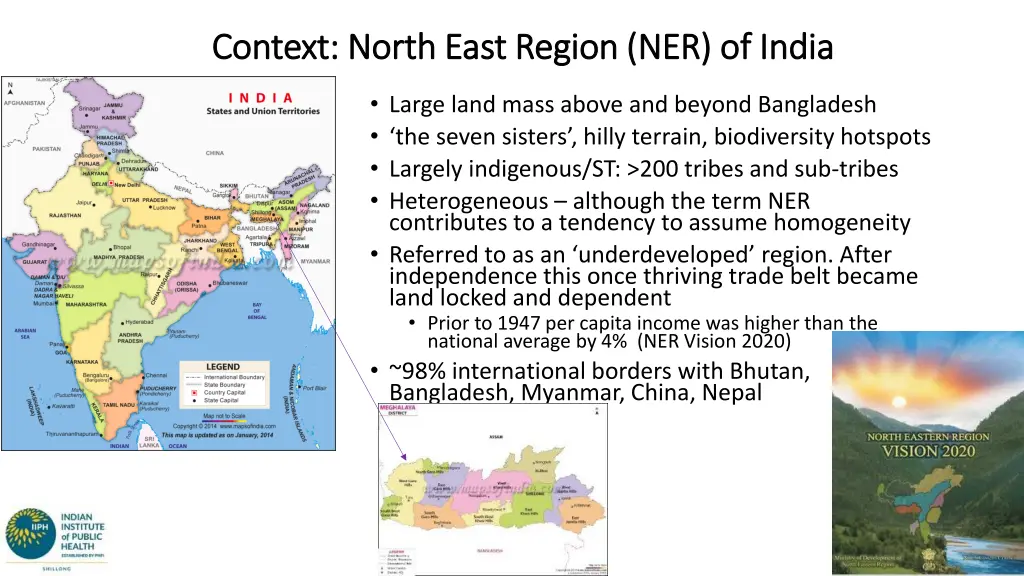 context north east region ner of india context