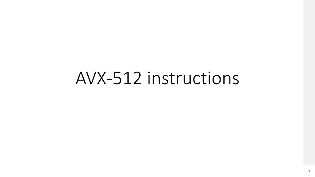 avx 512 instructions