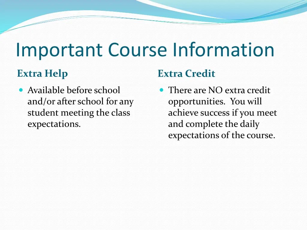 important course information 3