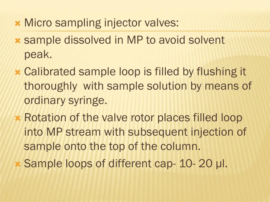 micro sampling injector valves sample dissolved