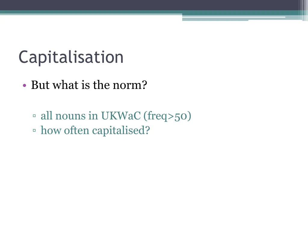 capitalisation 2