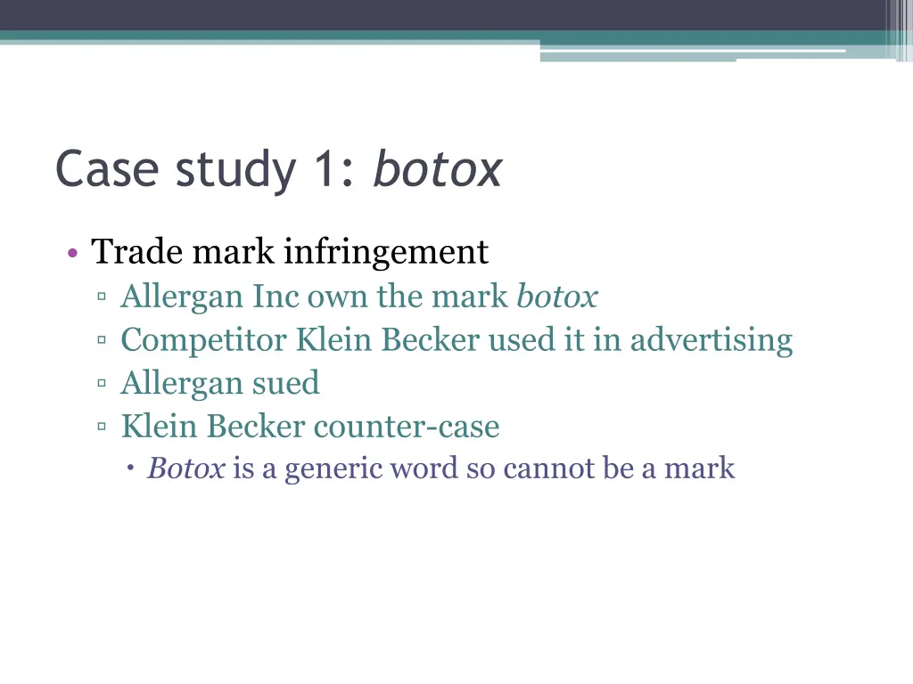 case study 1 botox