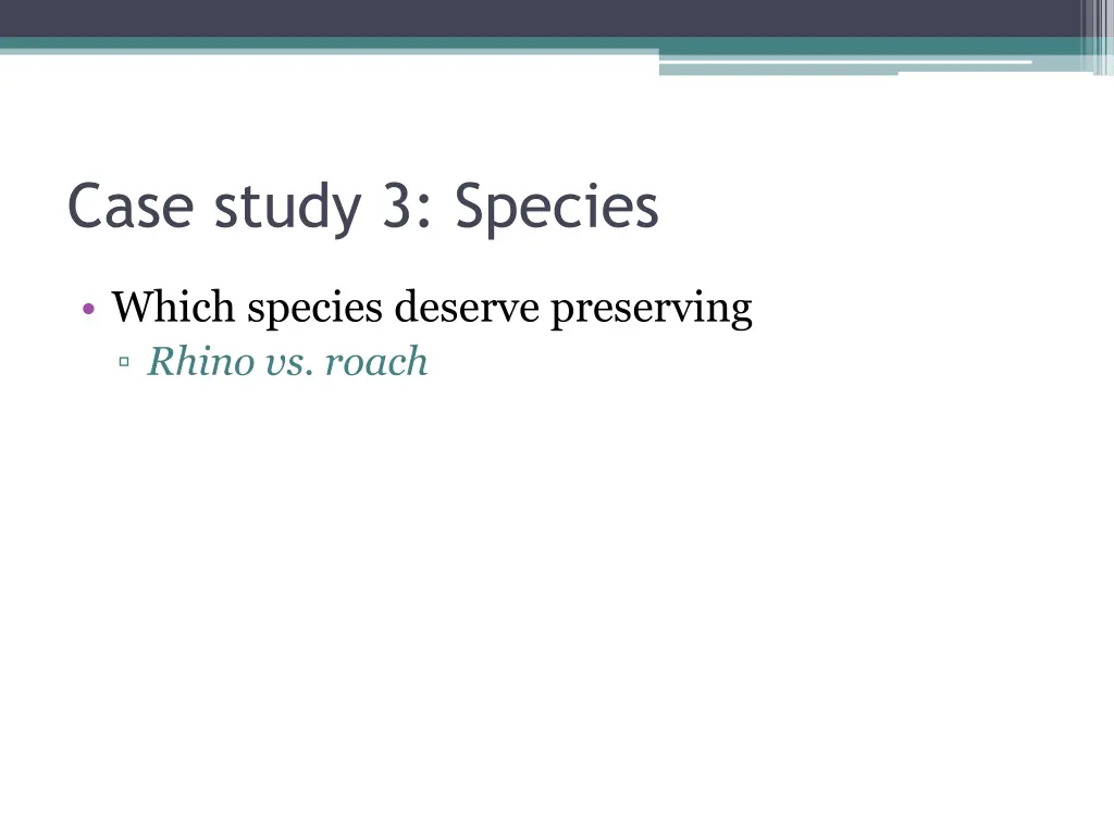 case study 3 species