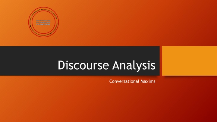 discourse analysis