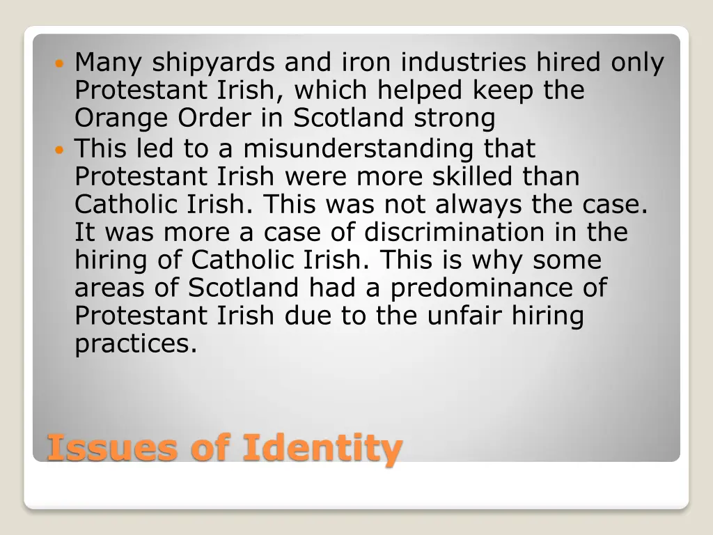 many shipyards and iron industries hired only