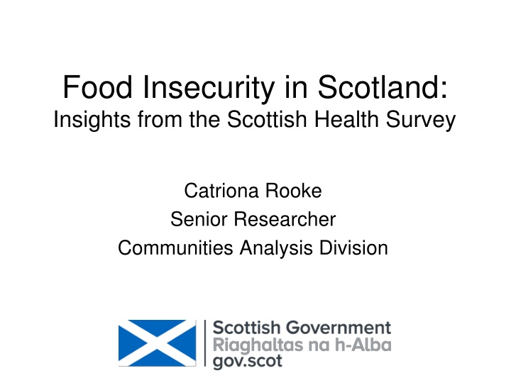 food insecurity in scotland insights from