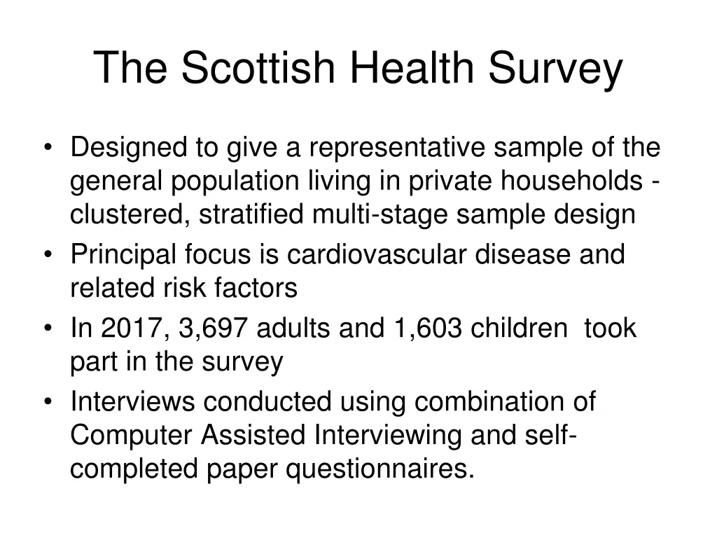 the scottish health survey