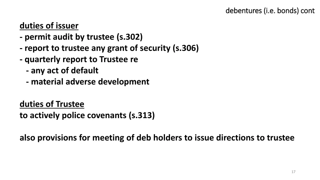 debentures i e bonds debentures i e bonds cont 2