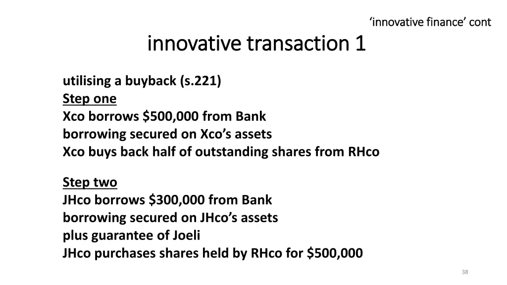 innovative finance innovative finance cont