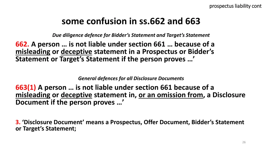 prospectus liability prospectus liability cont 1