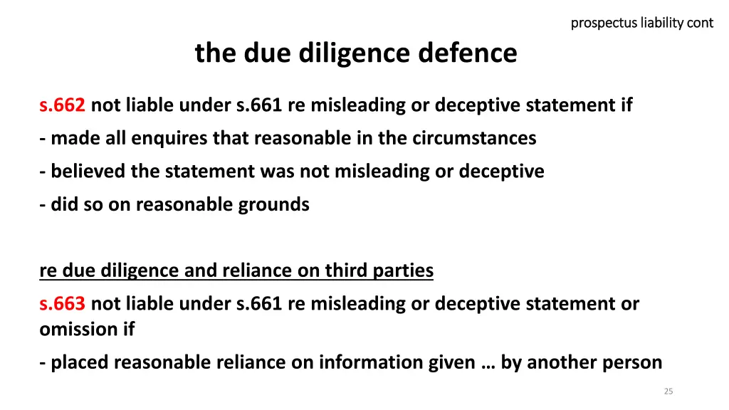 prospectus liability prospectus liability cont