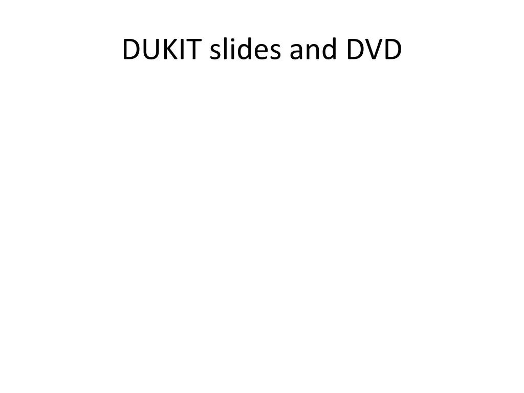 dukit slides and dvd