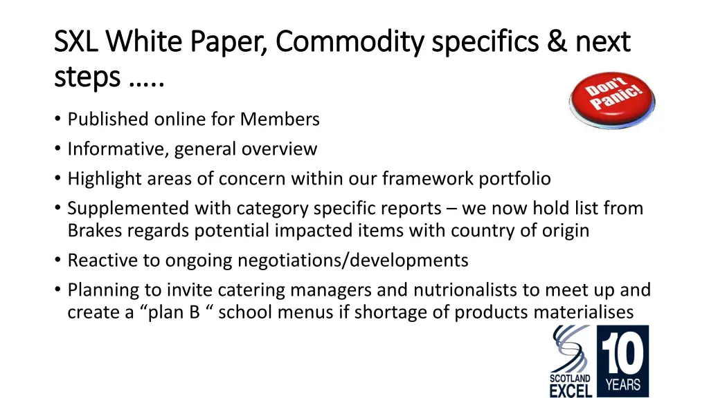 sxl white paper commodity specifics next