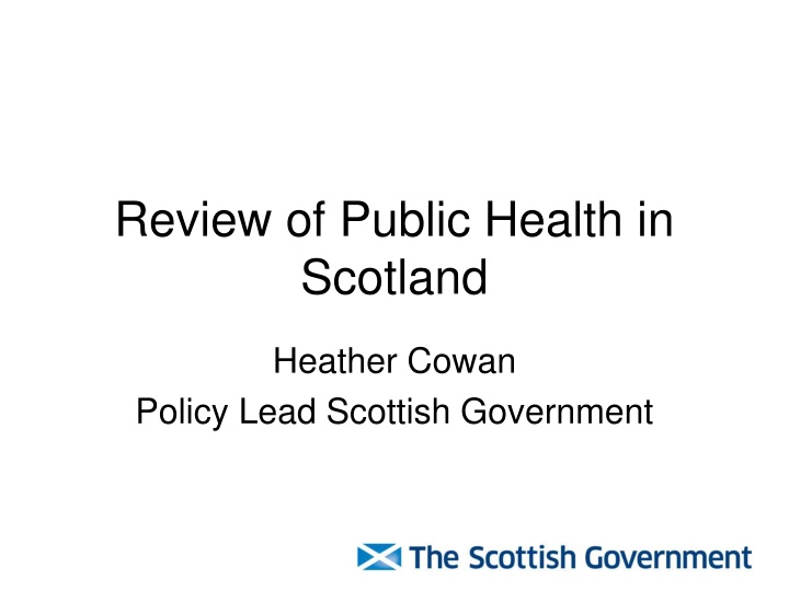 review of public health in scotland