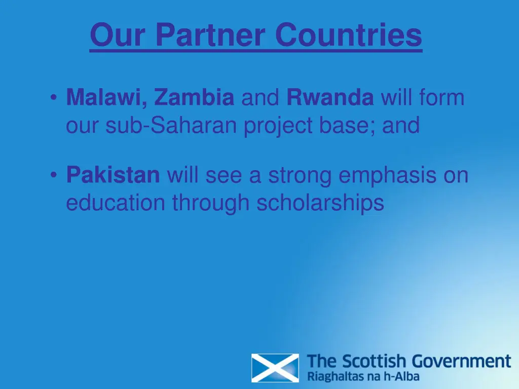 our partner countries