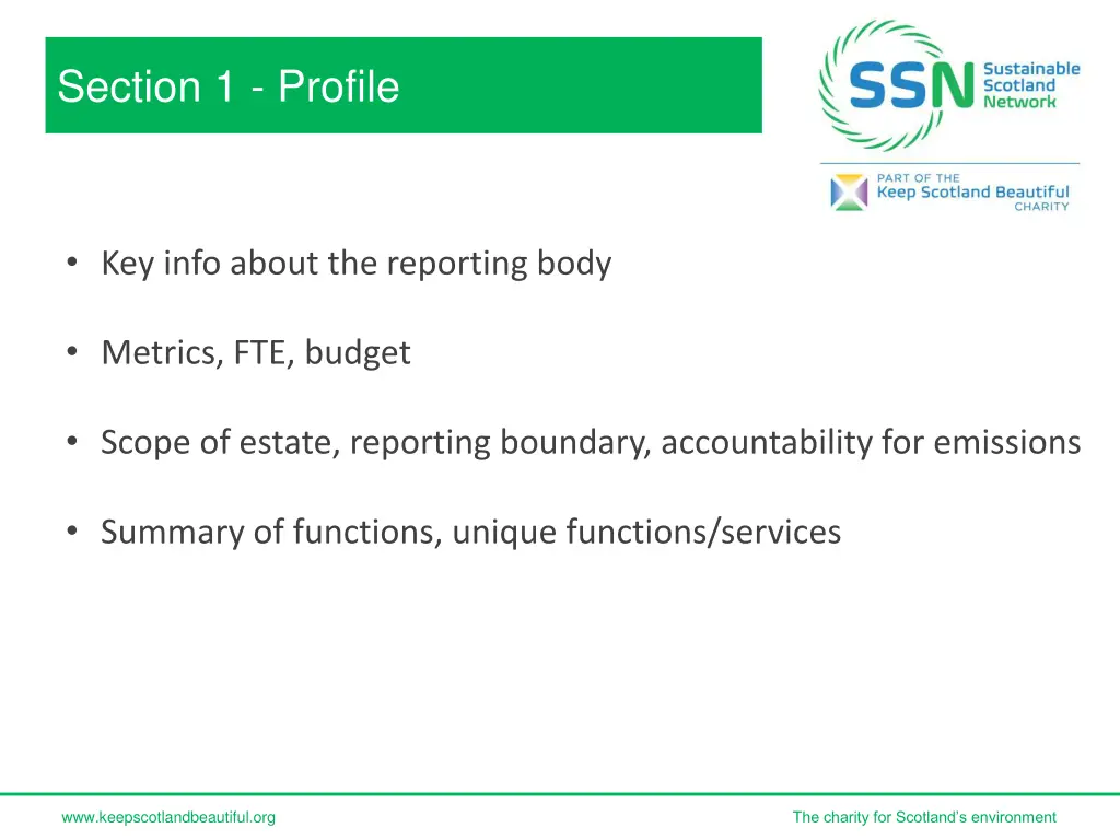 section 1 profile